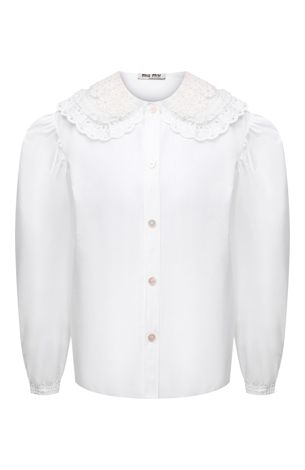 Хлопковая блузка MIU MIU, арт. MK1479-1AYZ-F0009, фото 1