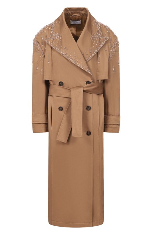 Хлопковый тренч Giuseppe di Morabito 06PSC0031R 16310 Бежевый 06PSC0031R 16310