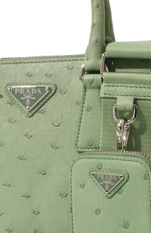 фото Сумка из кожи страуса prada