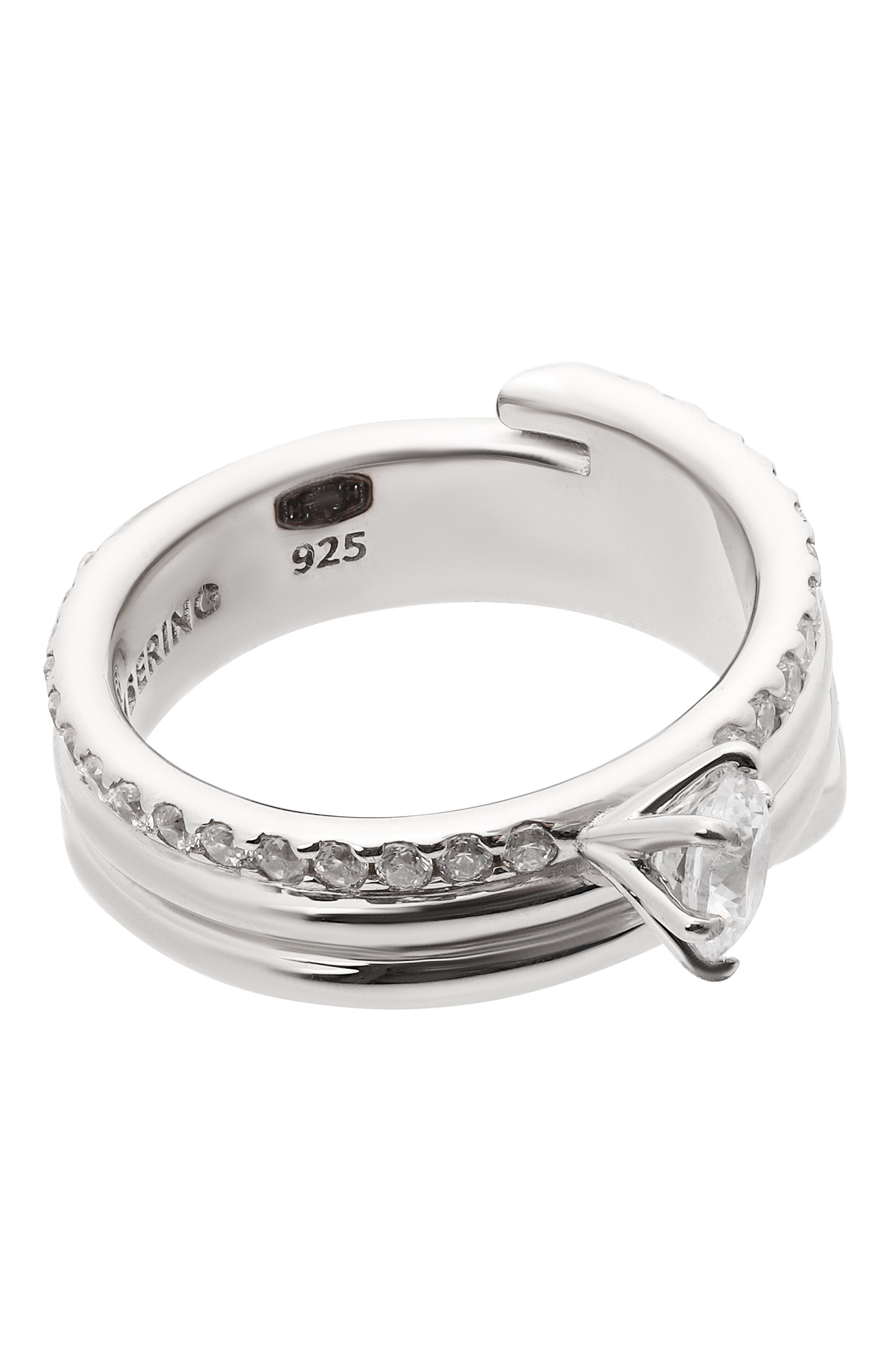 Кольцо NUMBERING серебряного цвета по цене 25200 руб., арт. 8408, фото 1 Кольцо NUMBERING, арт. 8408, фото 1