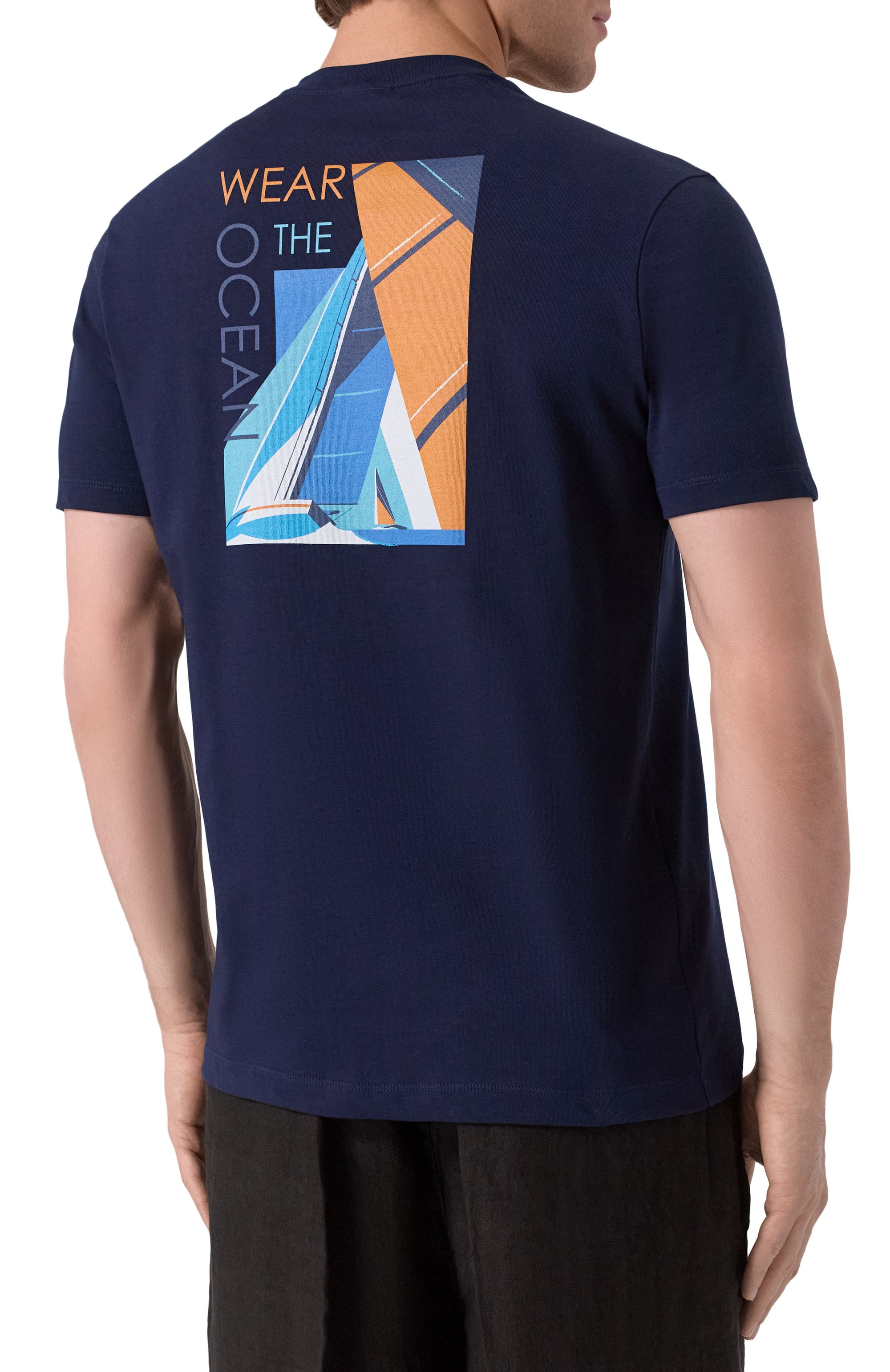 Хлопковая футболка PAUL&SHARK, арт. 25411063/M, фото 4