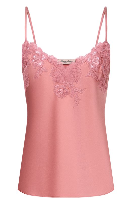 Топ из шелка и вискозы Marjolaine 4BON4001 Розовый 4BON4001