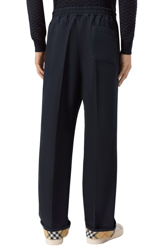 Хлопковые брюки Burberry 8110725 Синий  8110725 Фото 4