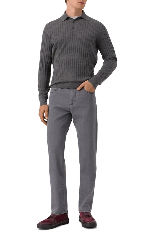 Кожаные кеды Stefano Ricci UV23_G5265/WYSDPM Бордовый  UV23_G5265/WYSDPM Фото 2