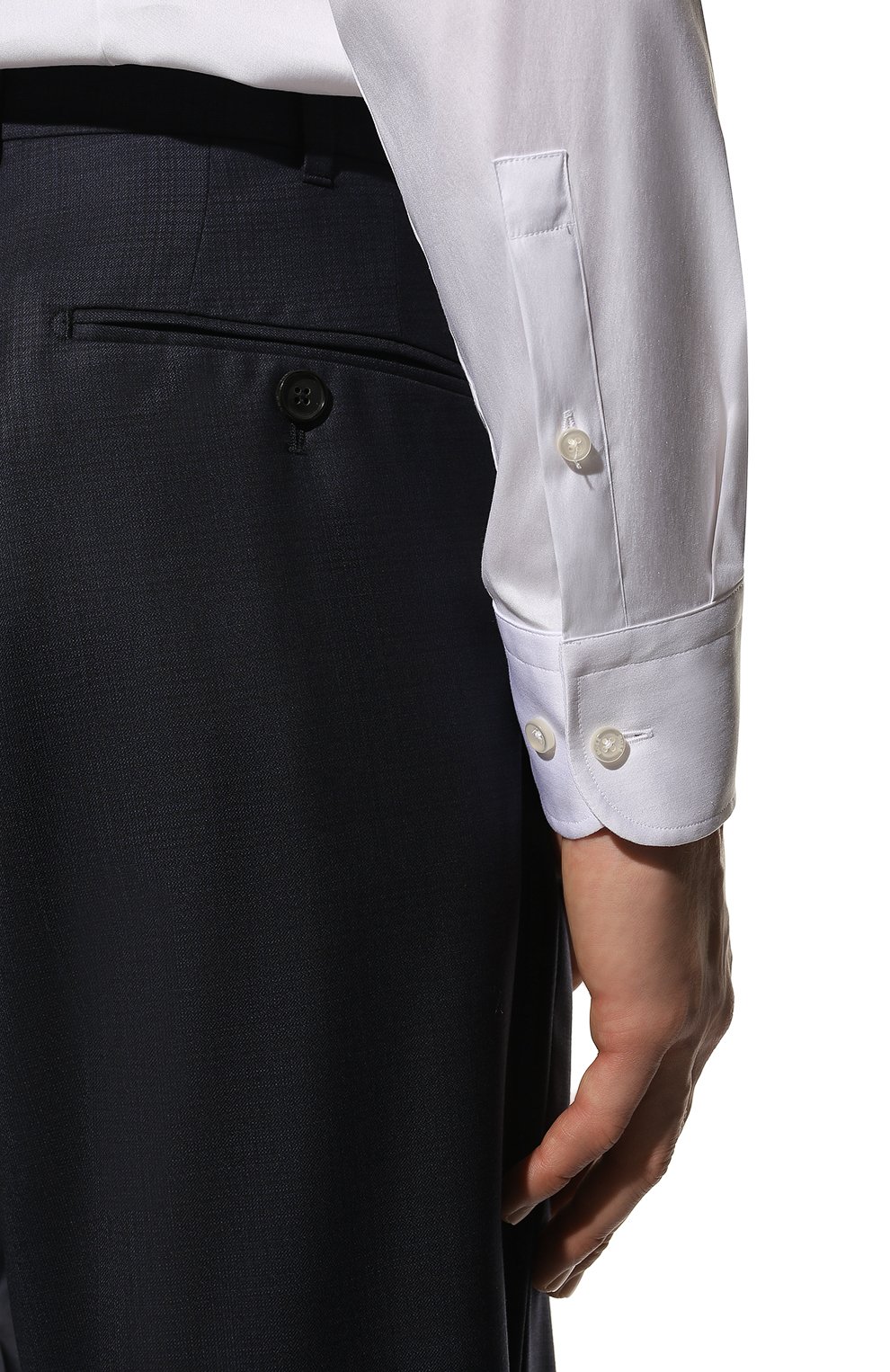 Хлопковая рубашка BOSS, арт. 50473467, фото 6