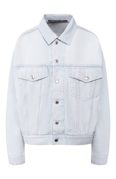 Женская джинсовая куртка DENIM X ALEXANDER WANG голубого цвета, арт. 4DC2192462 | Фото 1 (Материал внешний: Хлопок, Деним; Длина (верхняя одежда): Короткие; Рукава: Длинные; Рукава от горловины: Длинные; Кросс-КТ: Куртка, Деним, Легкие; Статус проверки: Проверена категория; Материал сплава: Проставлено; Драгоценные камни: Проставлено; Ювелирные украшения: Назначено)