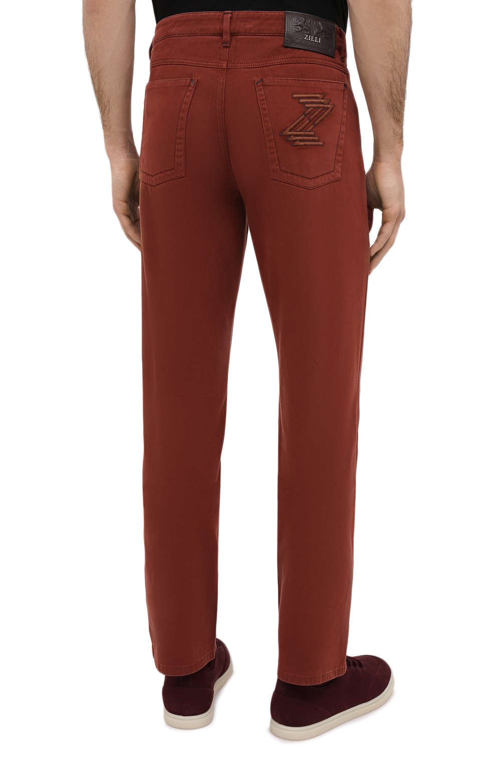 Хлопковые брюки ZILLI, арт. M0U-D0160-C0TE1/R001, фото 4