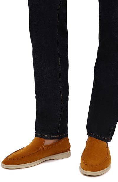 Замшевые лоферы summer walk LORO PIANA, арт. FAE8124, фото 3