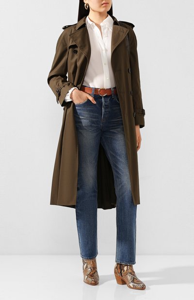 Тренч CELINE хаки цвета по цене 299500 руб., арт. 2M015085I, фото 2 Тренч CELINE, арт. 2M015085I, фото 2