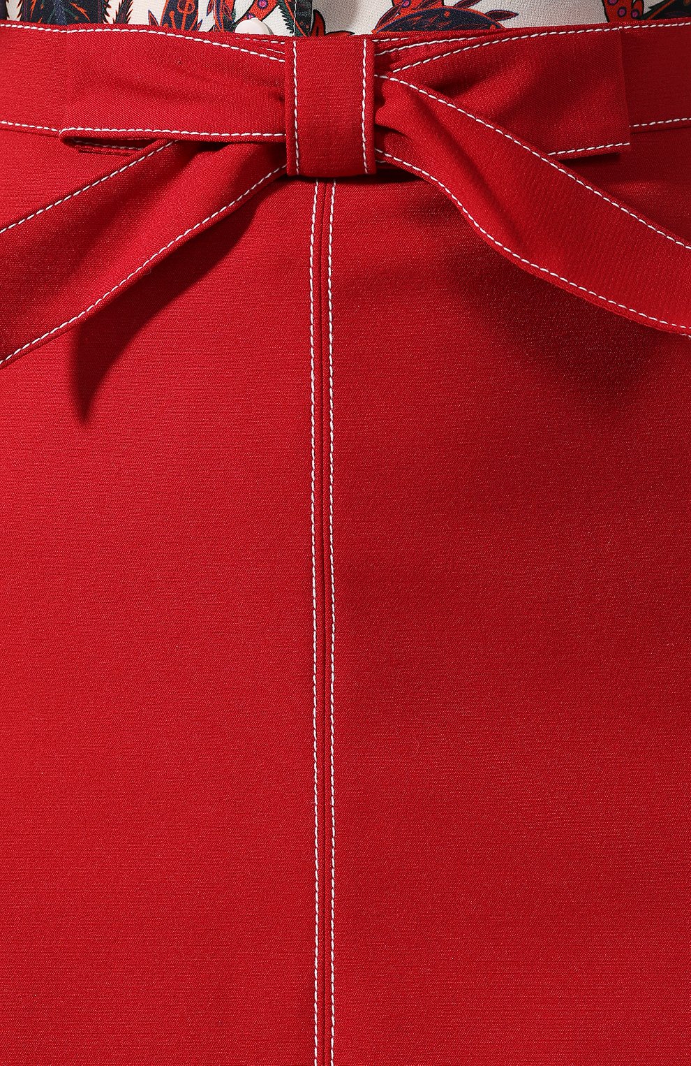 Юбка с контрастной прострочкой REDVALENTINO красного цвета по цене 19950 руб., арт. RR3RAA20/0VM, фото 5 Юбка с контрастной прострочкой REDVALENTINO, арт. RR3RAA20/0VM, фото 5