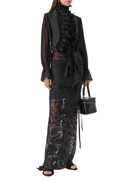 Жилет с отделкой перьями ANN DEMEULEMEESTER, арт. B0014021/FA709, фото 2