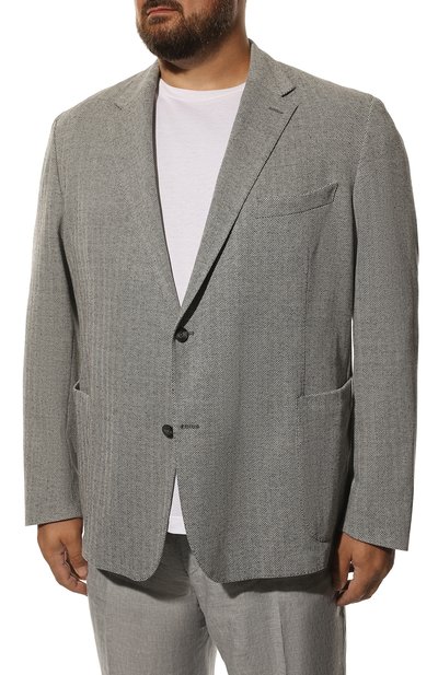 Хлопковый пиджак EDUARD DRESSLER, арт. 6261/23J03, фото 3