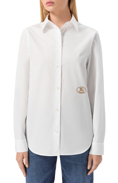 Хлопковая рубашка BURBERRY, арт. 8110903, фото 3
