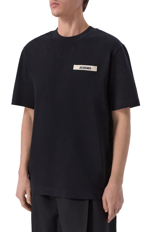 Хлопковая футболка Jacquemus 25HTSM00133/AJ00226 Чёрный  25HTSM00133/AJ00226 Фото 3