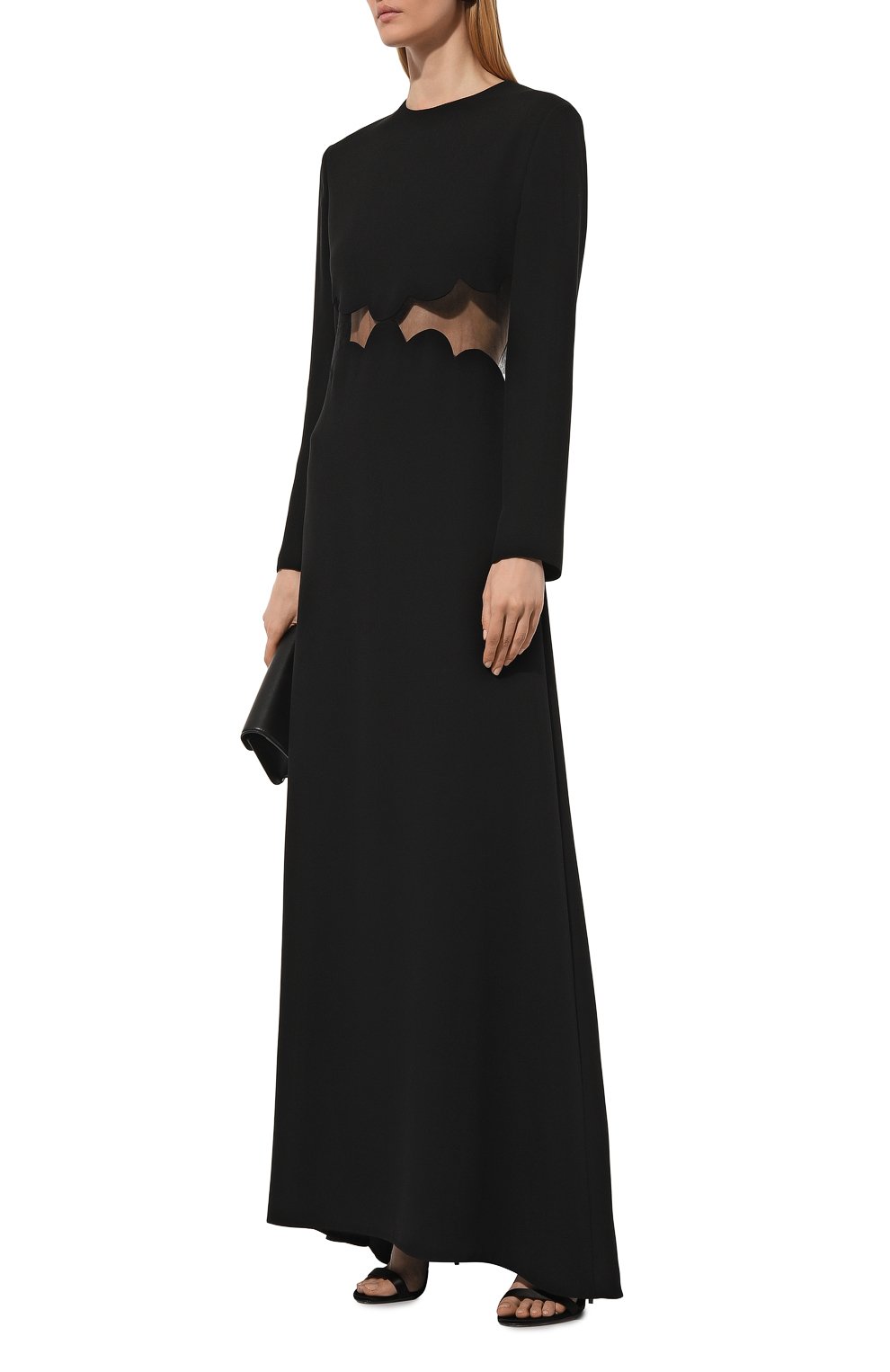 Шелковое платье VALENTINO, арт. 5B3VDJB01MM, фото 3