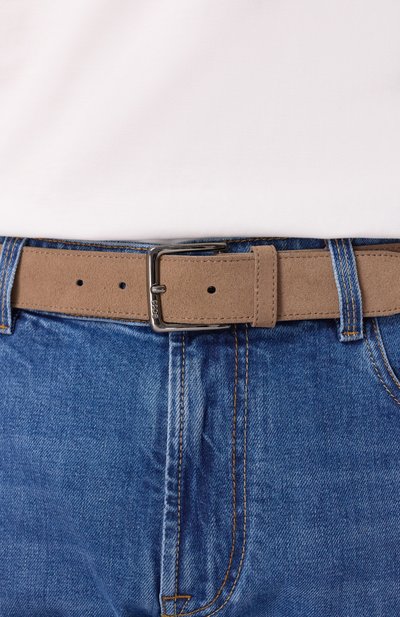 Замшевый ремень BOSS бежевого цвета по цене 11950 руб., арт. 50537177, фото 2 Замшевый ремень BOSS, арт. 50537177, фото 2