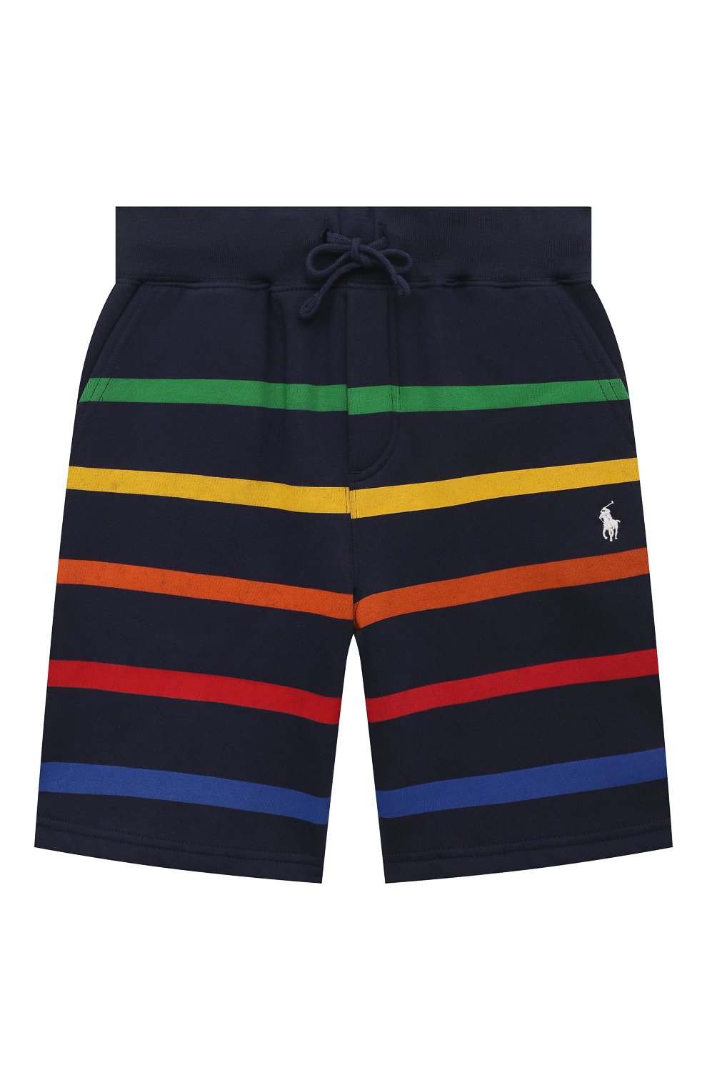 Хлопковые шорты POLO RALPH LAUREN темно-синего цвета по цене 8195 руб., арт. 323861042, фото 1 Хлопковые шорты POLO RALPH LAUREN, арт. 323861042, фото 1