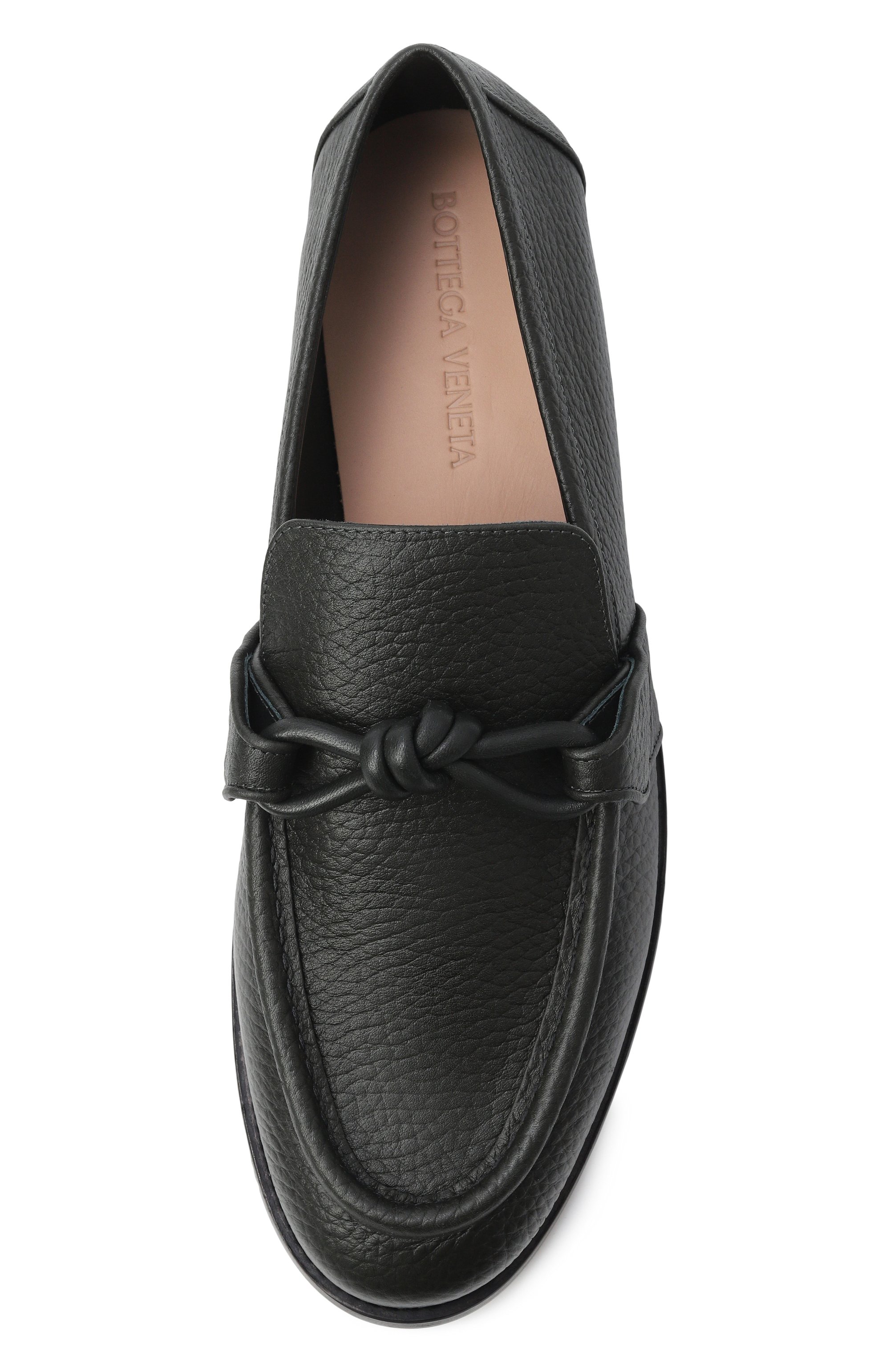 Кожаные лоферы astaire BOTTEGA VENETA темно-зеленого цвета по цене 121500 руб., арт. 796445/V3XP0, фото 5 Кожаные лоферы astaire BOTTEGA VENETA, арт. 796445/V3XP0, фото 5