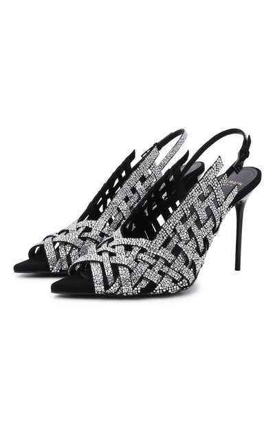 Женские замшевые босоножки BALMAIN, арт. GN1UH195/LVHS