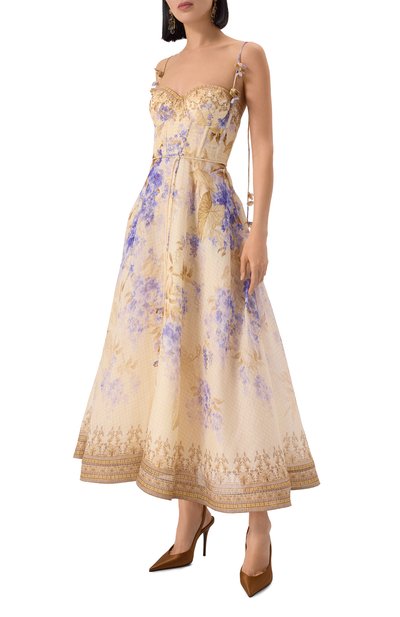 Платье изо льна и шелка ZIMMERMANN, арт. 3885DS252, фото 3