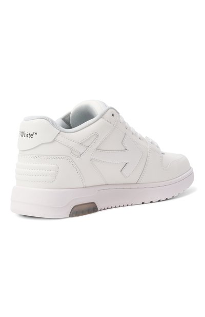 Кожаные кеды out of office OFF-WHITE, арт. 0MIA189C99LEA01A, фото 5