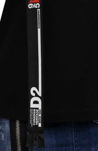 Хлопковая футболка DSQUARED2,  арт. S75GD0178/S23009, фото 5