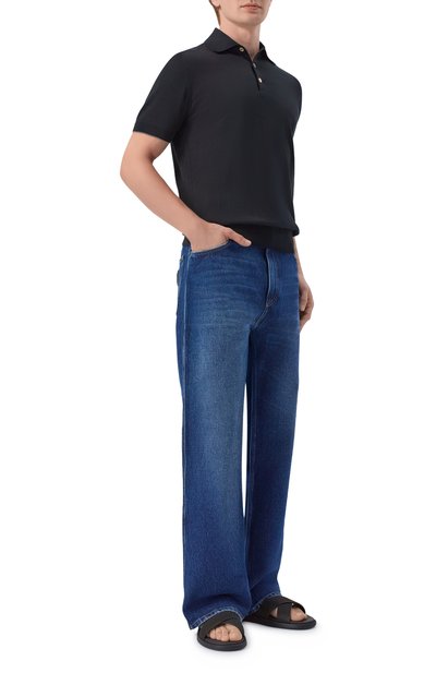 Шлепанцы из нубука DOUCAL'S, арт. DU3299MYK0UF249N, фото 2