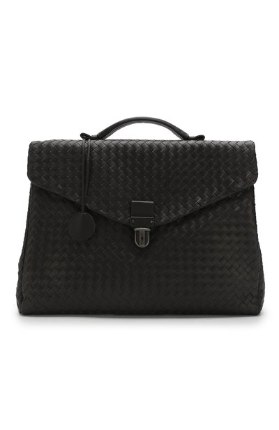 Кожаный портфель с плетением intrecciato BOTTEGA VENETA, арт. 122139/V4651, фото 5