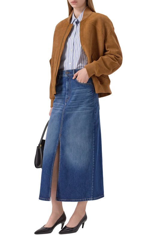 Джинсовая юбка Weekend Max Mara ZARELIA Синий  ZARELIA Фото 2