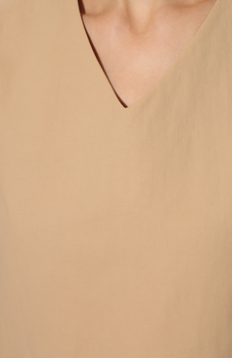 Платье изо льна и хлопка JIL SANDER бежевого цвета по цене 188500 руб., арт. JSPU503326-WU330300, фото 5 Платье изо льна и хлопка JIL SANDER, арт. JSPU503326-WU330300, фото 5
