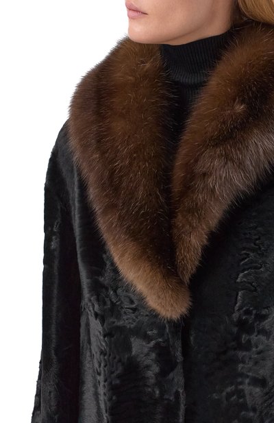Шуба из каракульчи с воротником из соболя VICTORIA KUSENKOVA, арт. 707103502447, фото 5