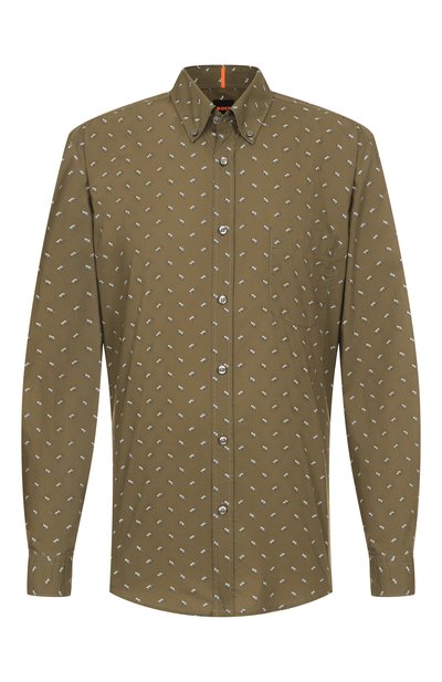 Мужская хлопковая рубашка BOSS ORANGE, арт. 50543513