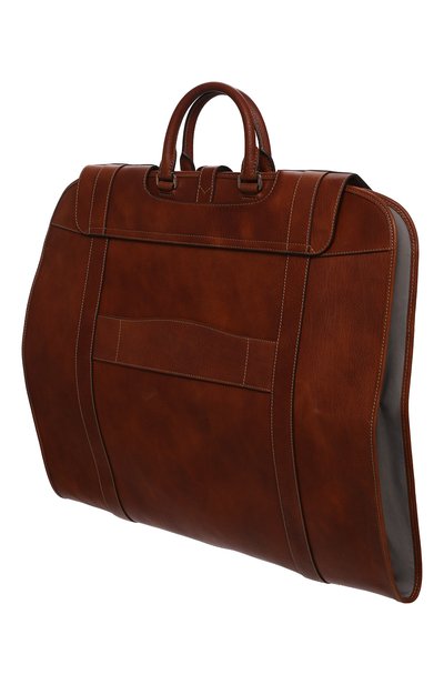 Кожаный кофр BRUNELLO CUCINELLI коричневого цвета по цене 345500 руб., арт. MBZIU351, фото 2 Кожаный кофр BRUNELLO CUCINELLI, арт. MBZIU351, фото 2