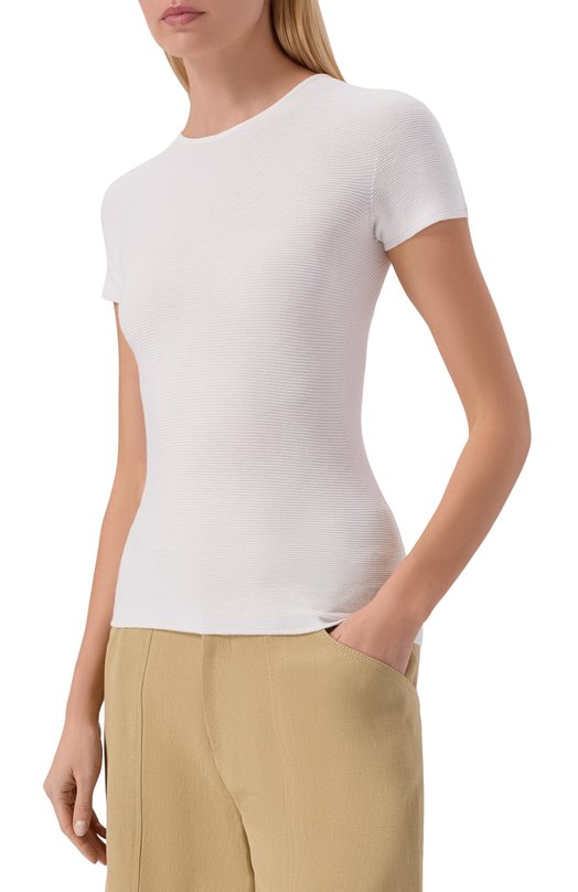 Пуловер из вискозы Giorgio Armani 8NAM32/AM05Z Белый  8NAM32/AM05Z Фото 3