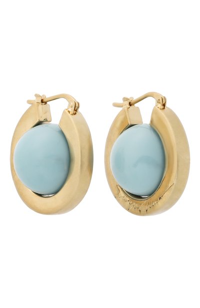Серьги GIORGIO ARMANI бирюзового цвета по цене 54950 руб., арт. GW000986 AF15141, фото 3 Серьги GIORGIO ARMANI, арт. GW000986 AF15141, фото 3