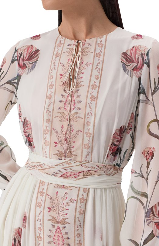 Шелковое платье Giambattista Valli 25SSSVCA5077/A8PRI Белый  25SSSVCA5077/A8PRI Фото 5