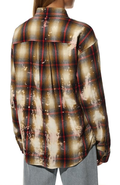 Хлопковая рубашка DSQUARED2 разноцветного цвета по цене 55900 руб., арт. S75DL0817/S52230, фото 4 Хлопковая рубашка DSQUARED2, арт. S75DL0817/S52230, фото 4