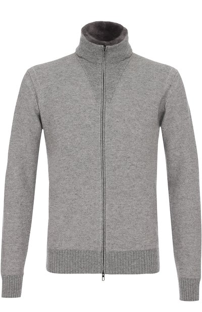 Кашемировый кардиган на молнии с меховой отделкой воротника LORO PIANA, арт. FAG3446, фото 1