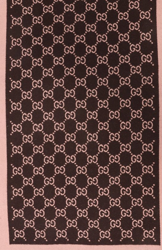 Шерстяной шарф Gucci 835534/3G200 Коричневый  835534/3G200 Фото 4