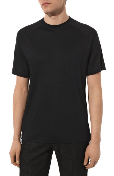 Шерстяная футболка ZEGNA, арт. E7328A5/BCT706, фото 3