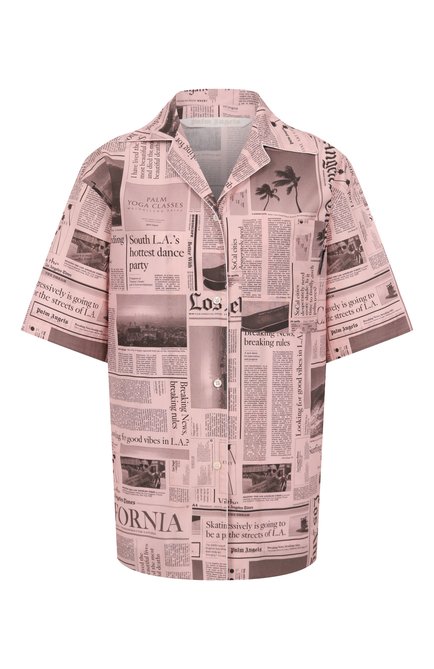 Женская хлопковая рубашка PALM ANGELS, арт. PWGG009F25FAB001