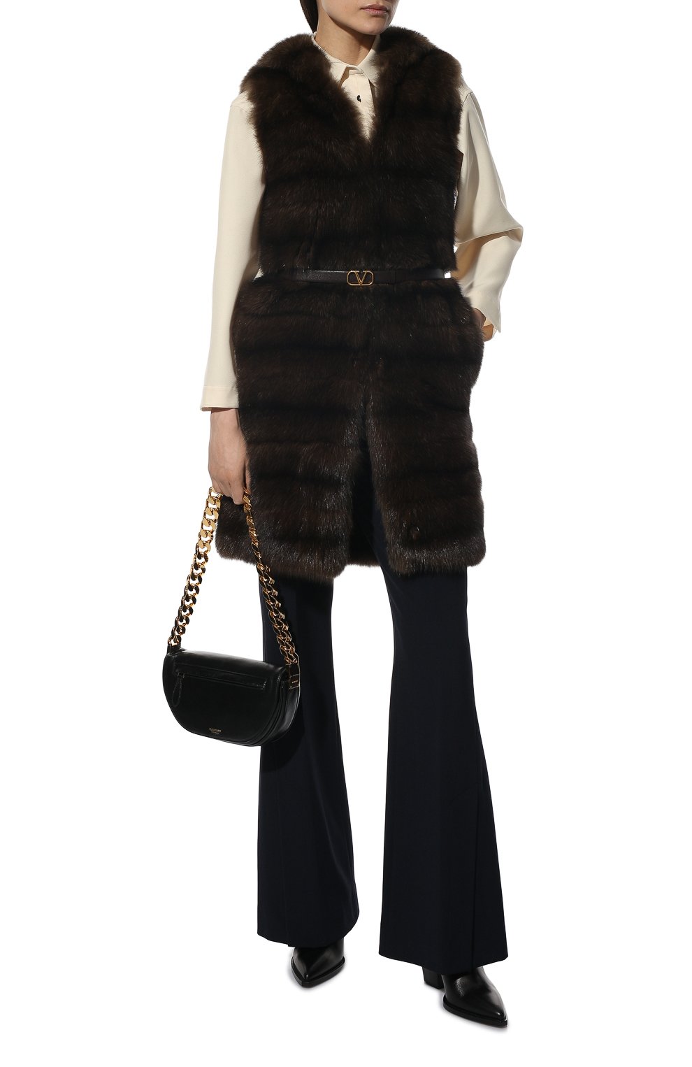 Жилет из меха соболя VALENTINO, арт. SF3FC2583AF, фото 2