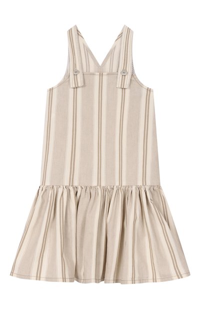 Сарафан из хлопка и льна BRUNELLO CUCINELLI, арт. BL106A330B