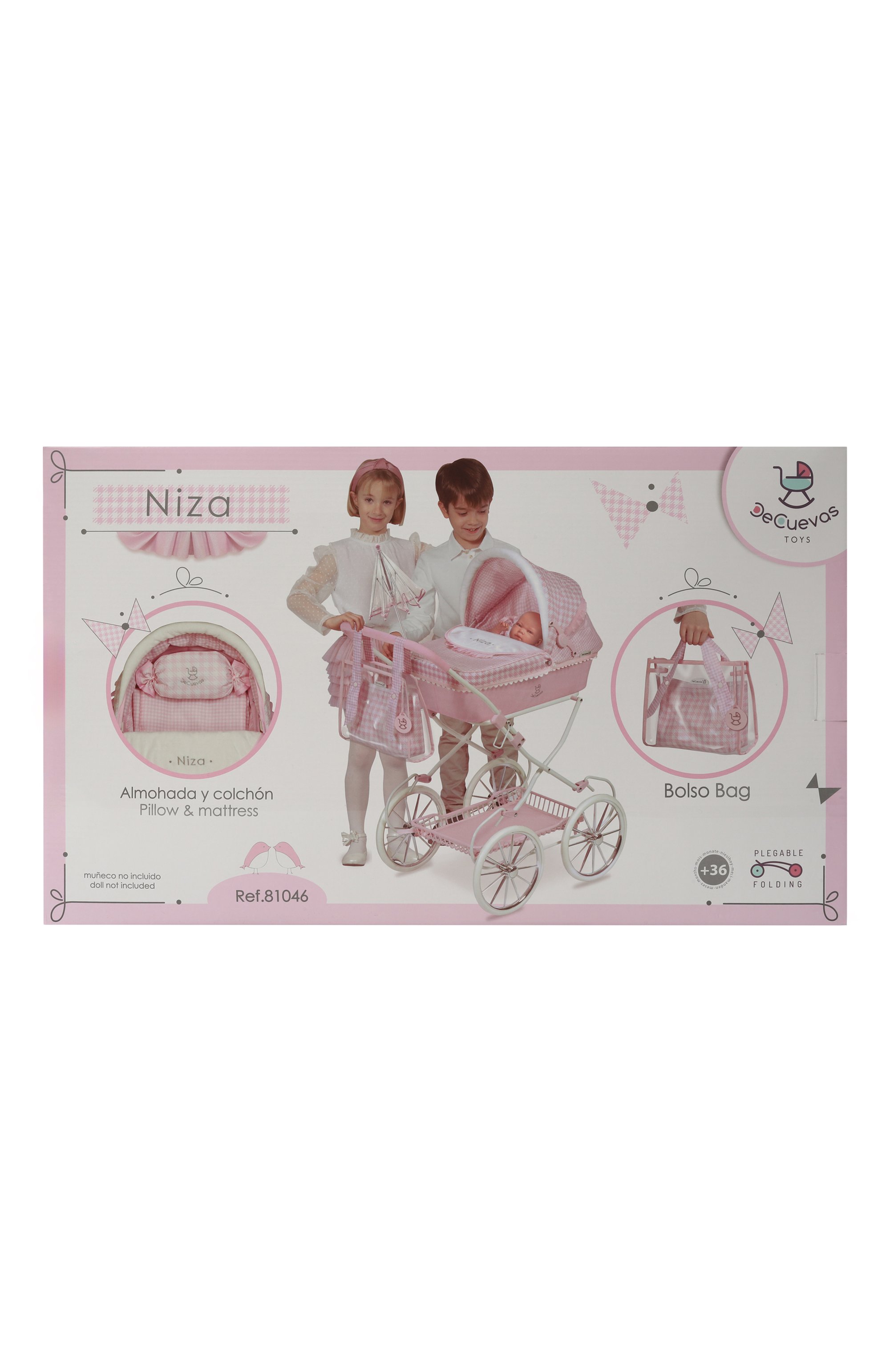 Коляска-люлька для кукол ницца DECUEVAS, арт. 81046, фото 1