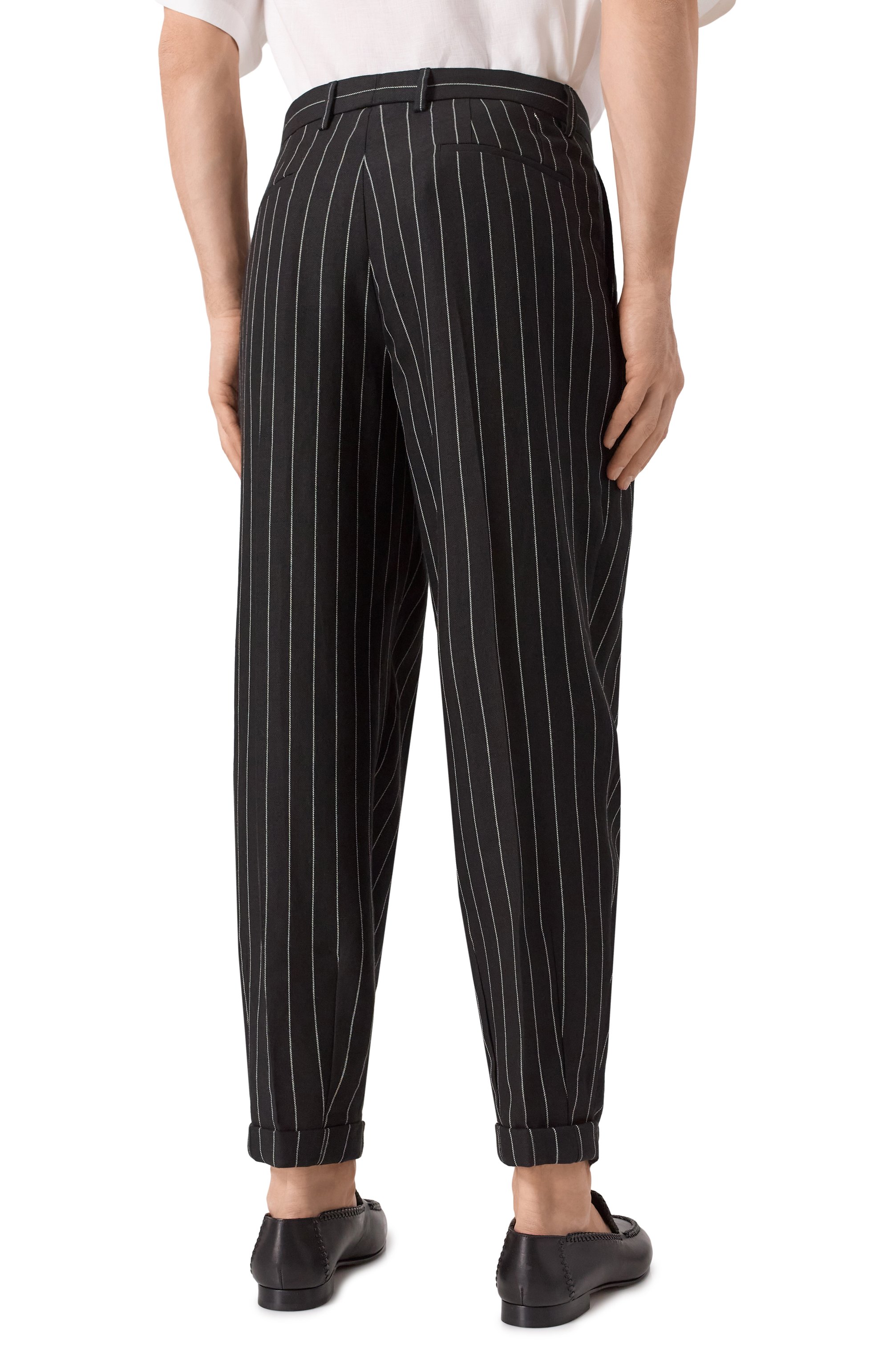 Брюки изо льна и шерсти DOLCE & GABBANA, арт. GP10DT/FR3F0, фото 4