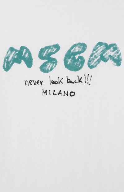 Хлопковая футболка MSGM KIDS, арт. S5MSJBTH295, фото 3