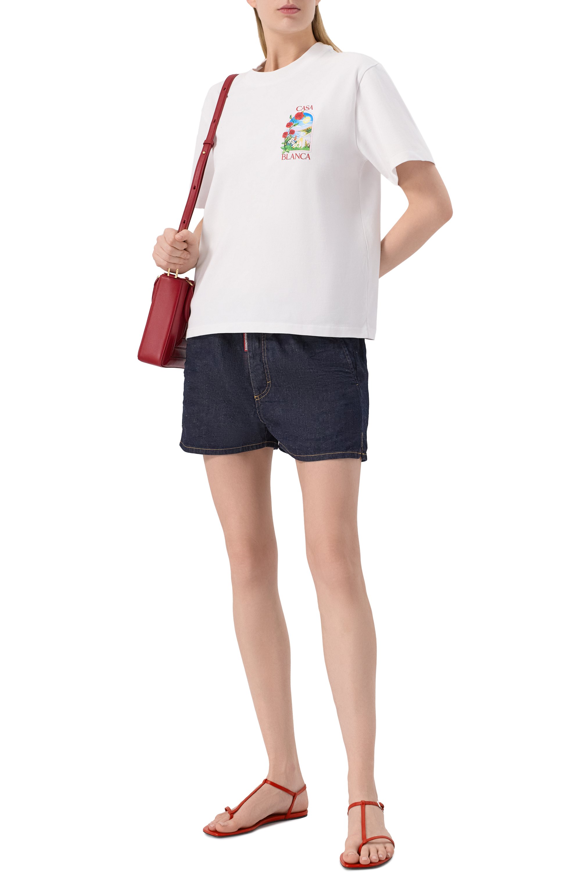 Хлопковая футболка CASABLANCA, арт. WS25-JTS-046-02, фото 2