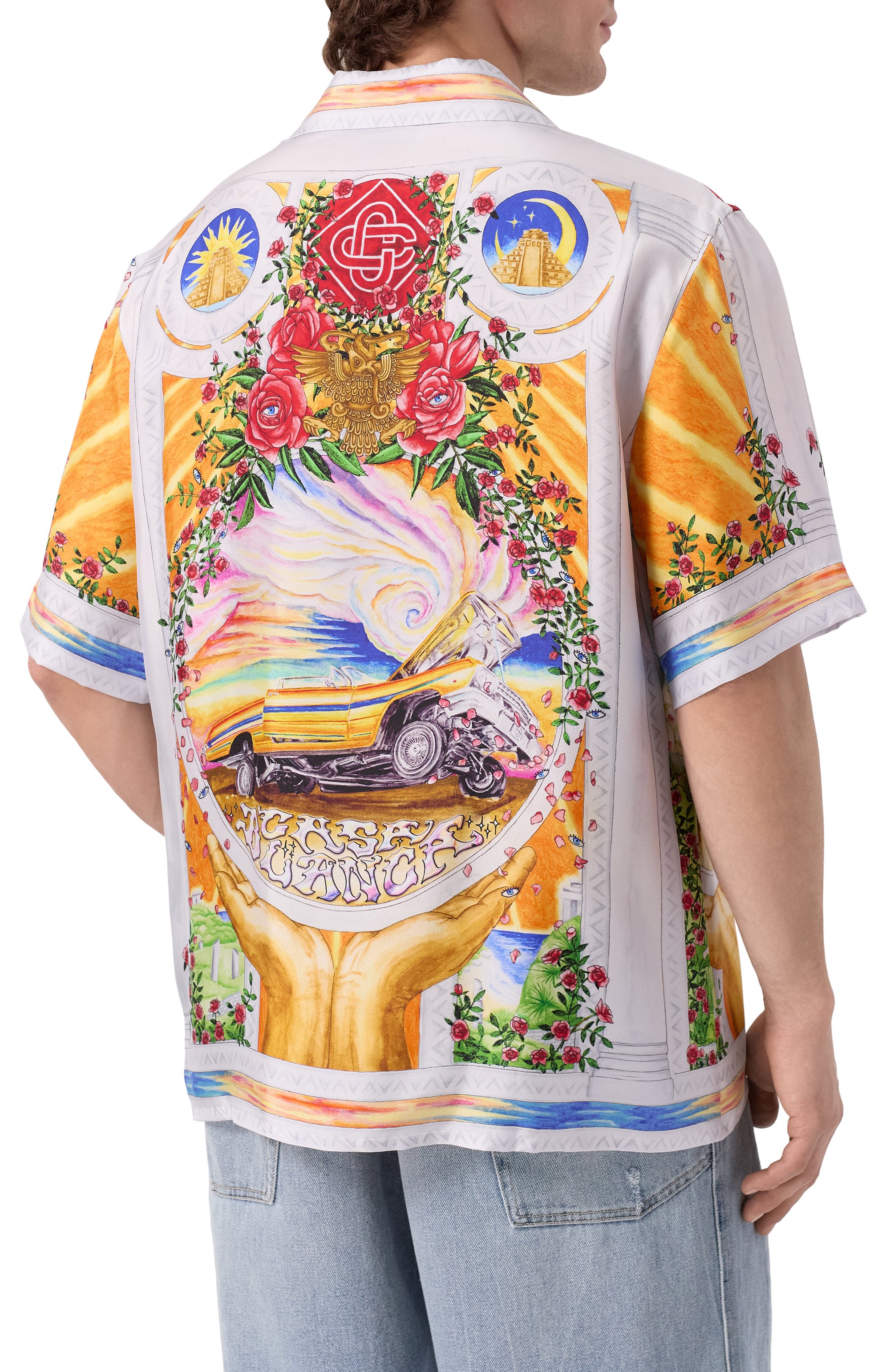 Шелковая рубашка CASABLANCA, арт. U-MS25-SH-003-05, фото 4