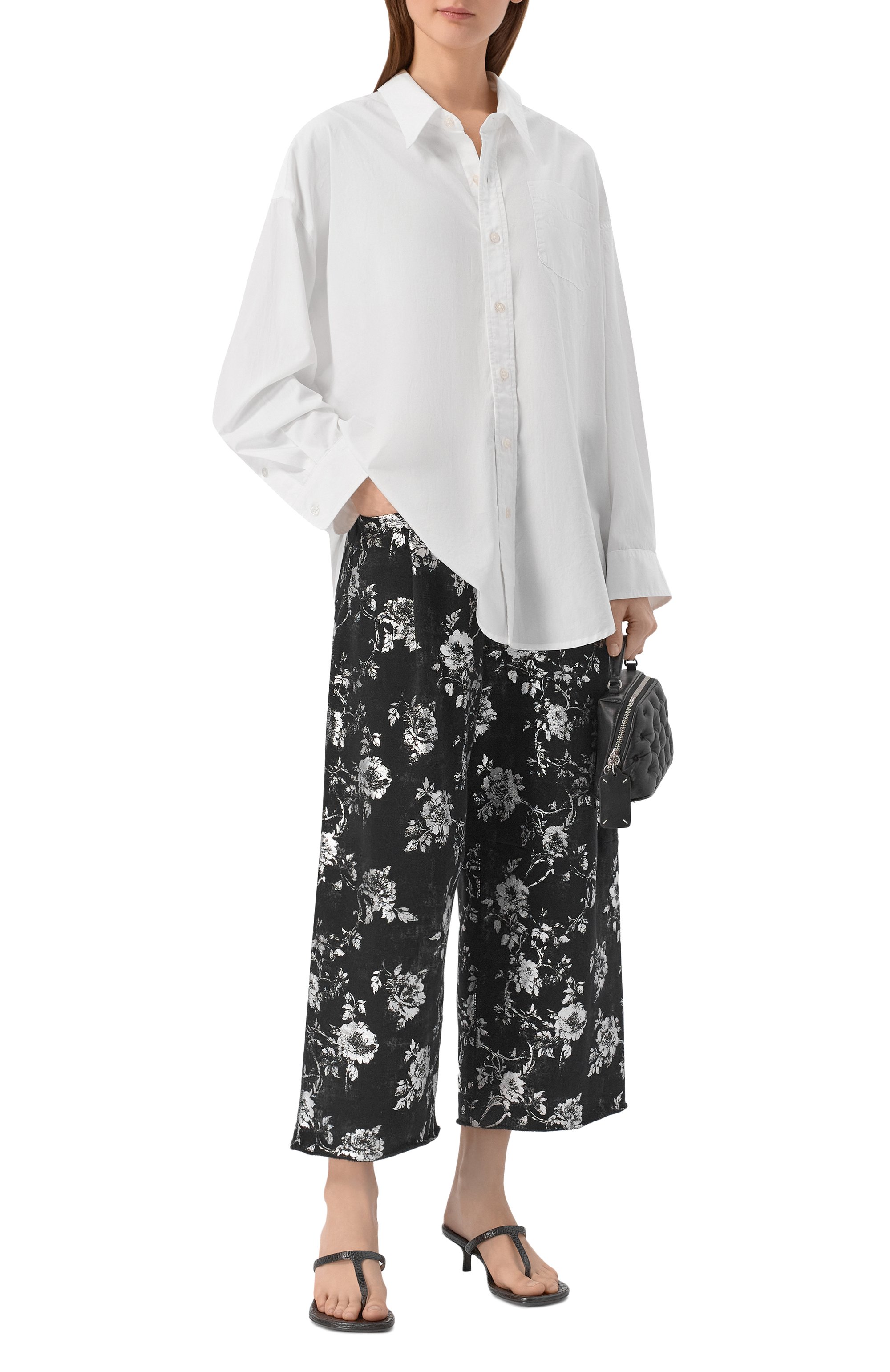 Хлопковая рубашка R13 белого цвета по цене 35700 руб., арт. R13W7469-001, фото 2 Хлопковая рубашка R13, арт. R13W7469-001, фото 2