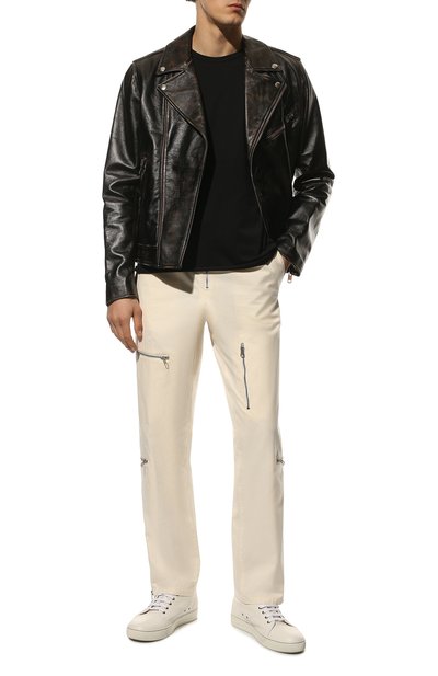 Хлопковая футболка ISAAC SELLAM черного цвета по цене 13900 руб., арт. MISTER T-JERSEY, фото 2 Хлопковая футболка ISAAC SELLAM, арт. MISTER T-JERSEY, фото 2